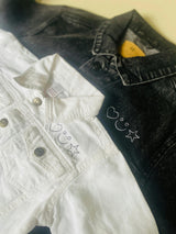"baby" White Denim Jacket