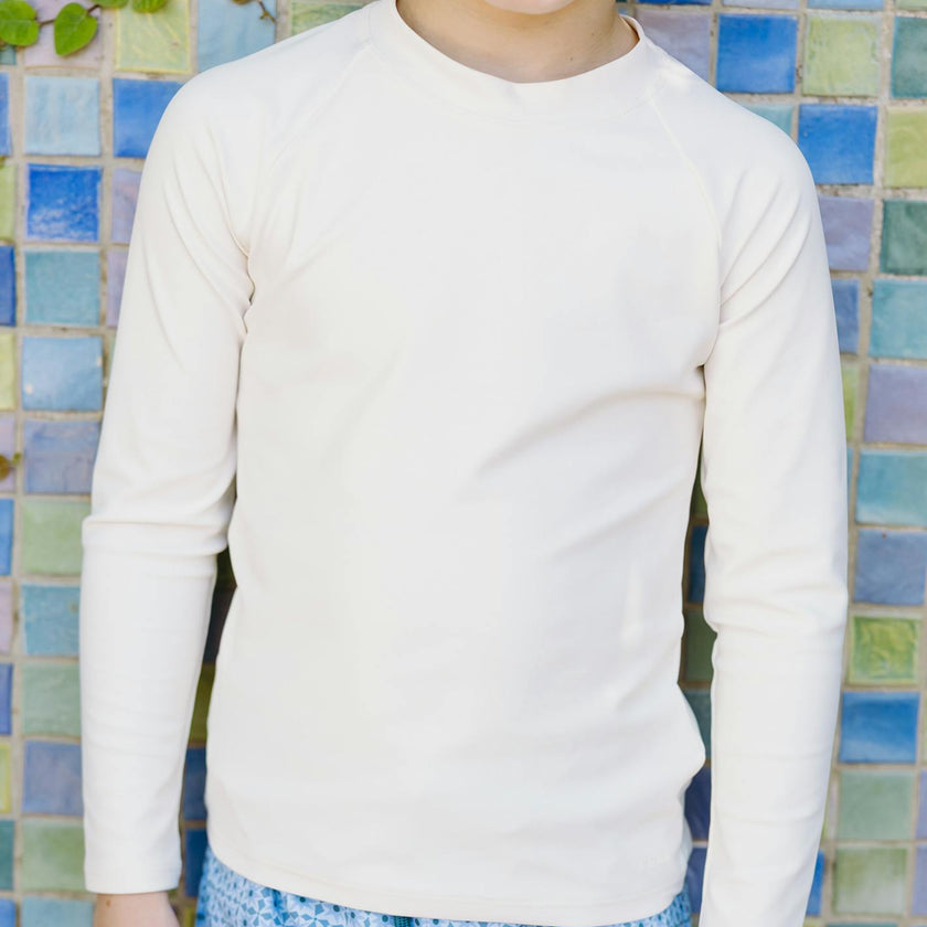 unisex cream rashguard