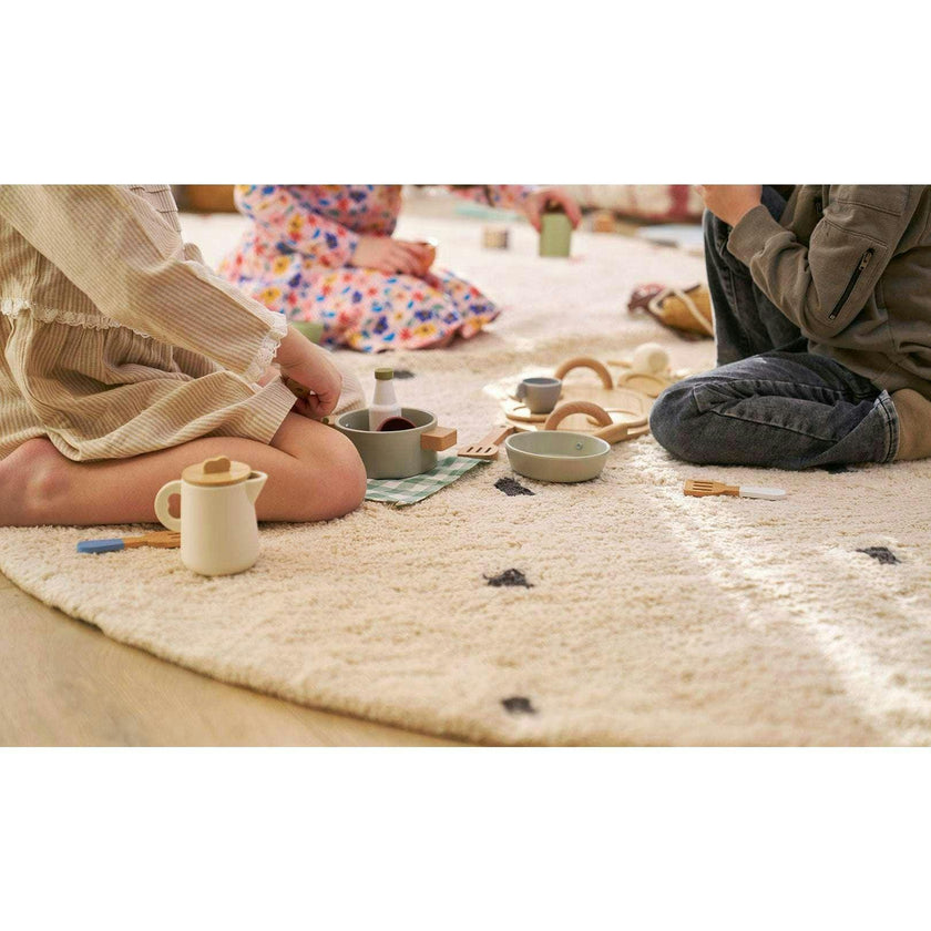 Dotted Washable Organic Cotton Rug