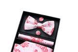 Pink Floral Tie Set
