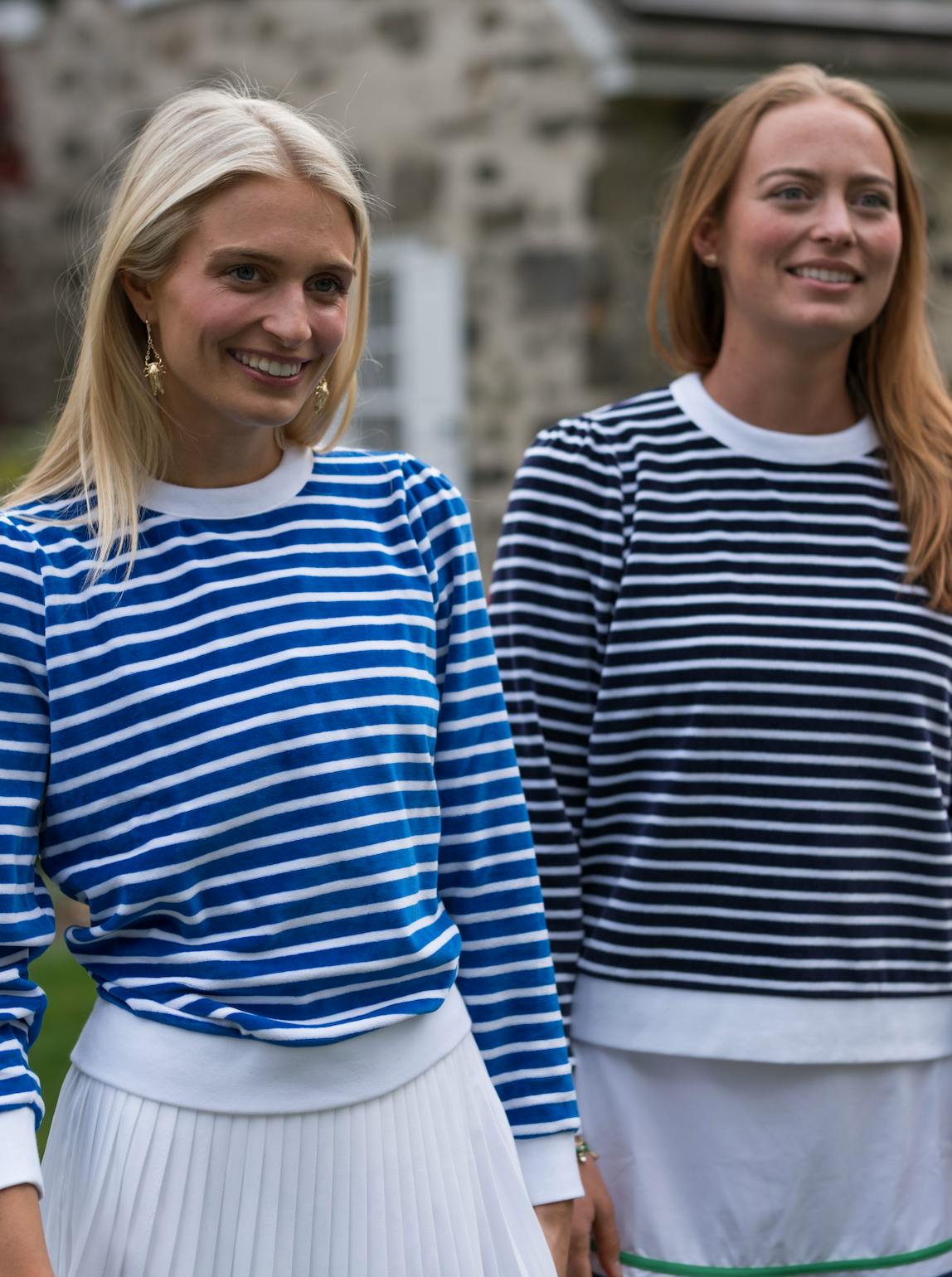 Stripe Poppy Top
