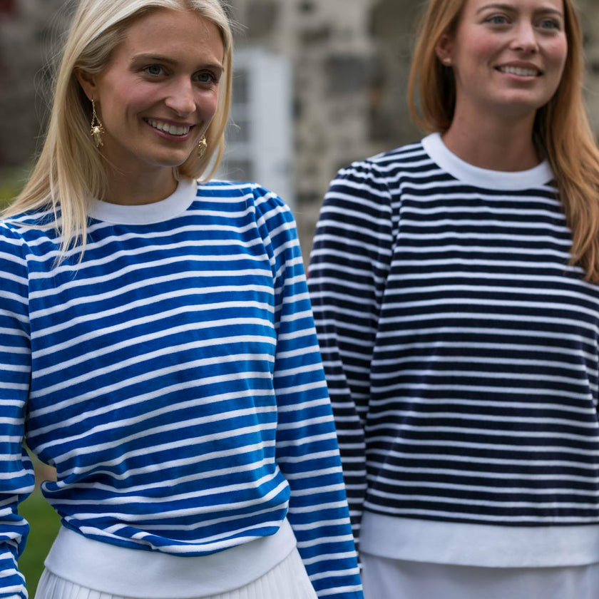 Stripe Poppy Top