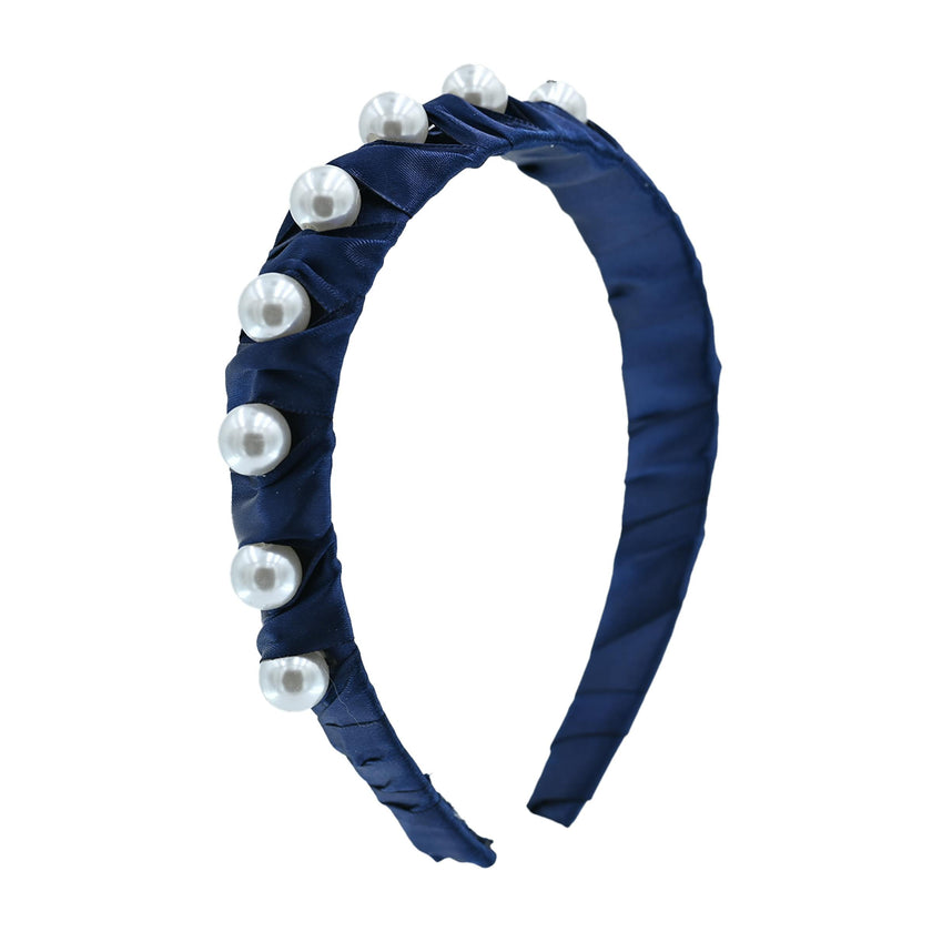 Multicolored Pearl Studded Headband