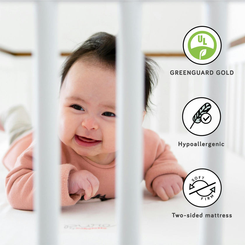 Pure Core Crib Mattress with Hybrid Waterproof Cover