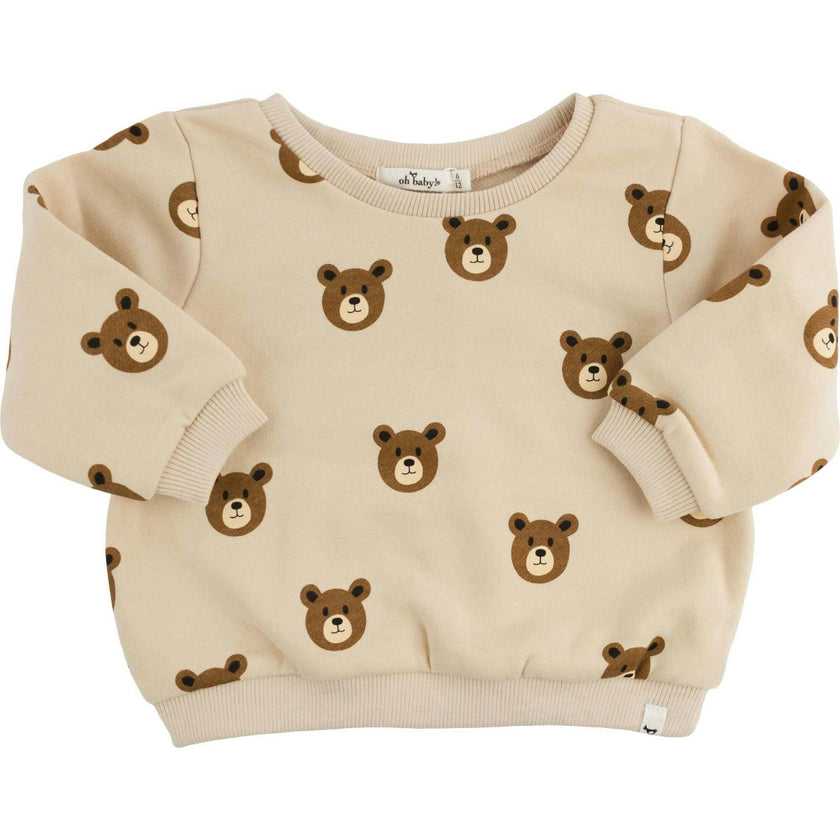 Teddy Face Print Brooklyn Boxy