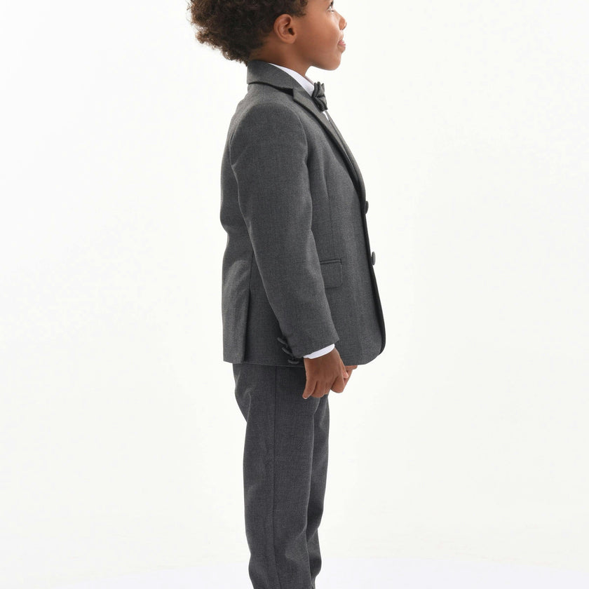 Gray 5pc Peak Lapel Tuxedo