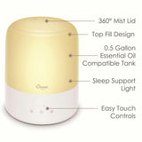 3-in-1 Humidifier for Baby Nursery, 0.5 Gal., Sleep Support Night Light & Aroma Diffuser