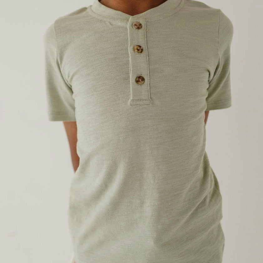 Short Sleeve Henley Shirt
