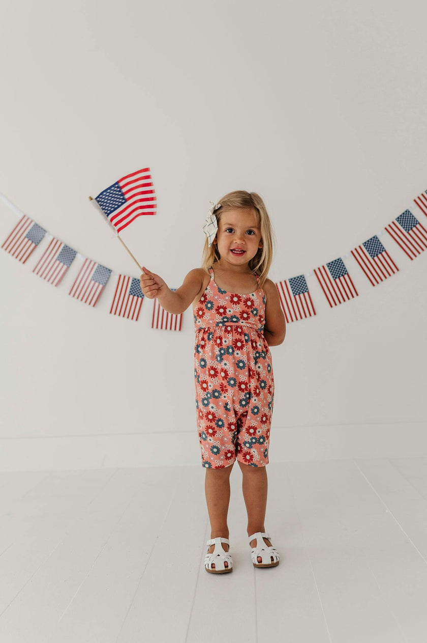 Girl's Tie-Back Romper