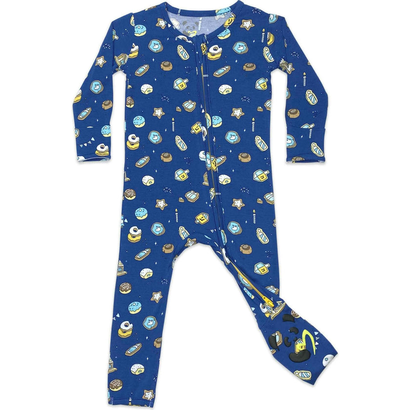Hanukkah Cookies Bamboo Convertible Footie