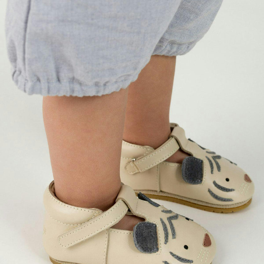 Spark Special Shoes | White Tiger | Cream Leather
