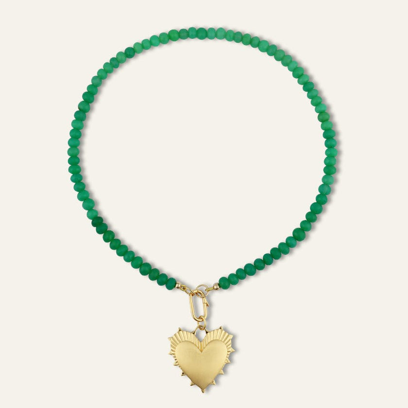 Chryso-Chalcedony Gemstone Necklace