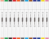 Sleepah 12 Washable Markers for Air Brush Set (SL190) & Drawing with Chisel Tips (12 Markers)