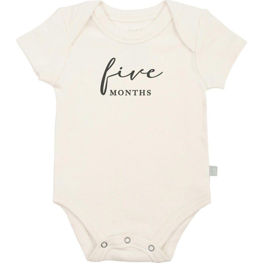 graphic bodysuit | five months milestone taupe