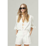 Frida Linen Shorts - Off White