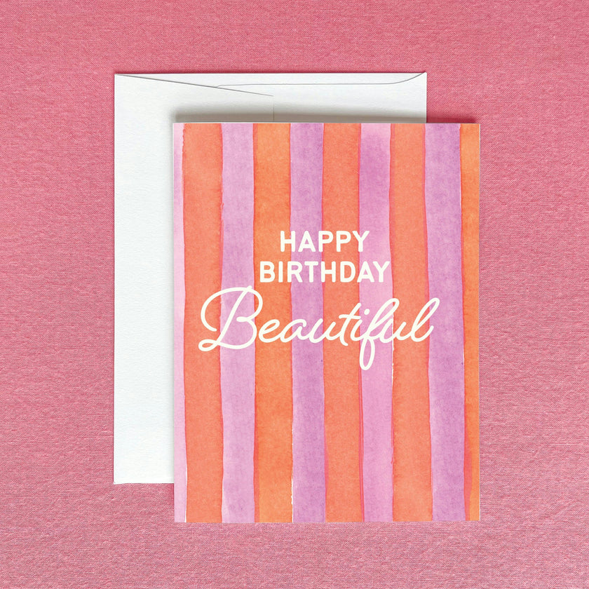Happy Birthday Beautiful Greeting Card