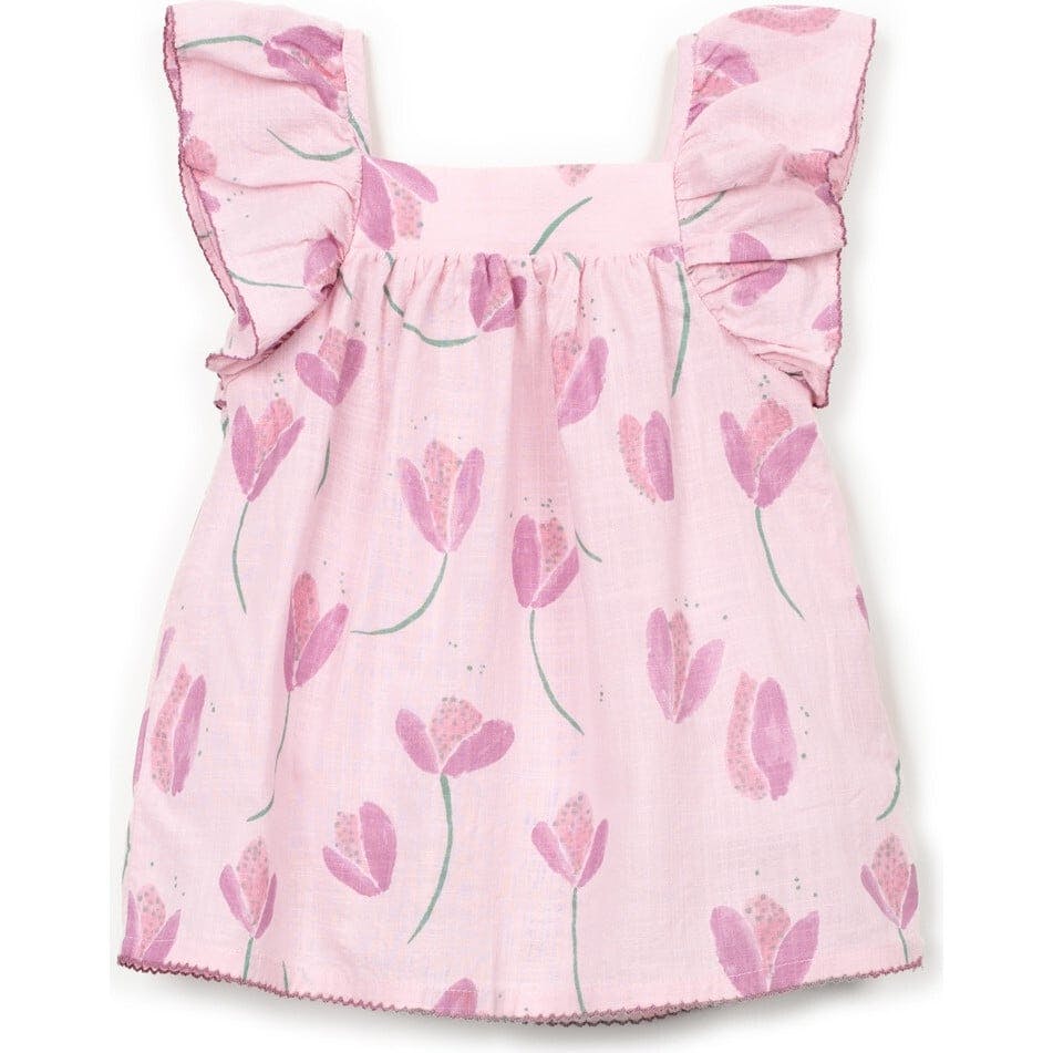 Tulip Print Woven Dress