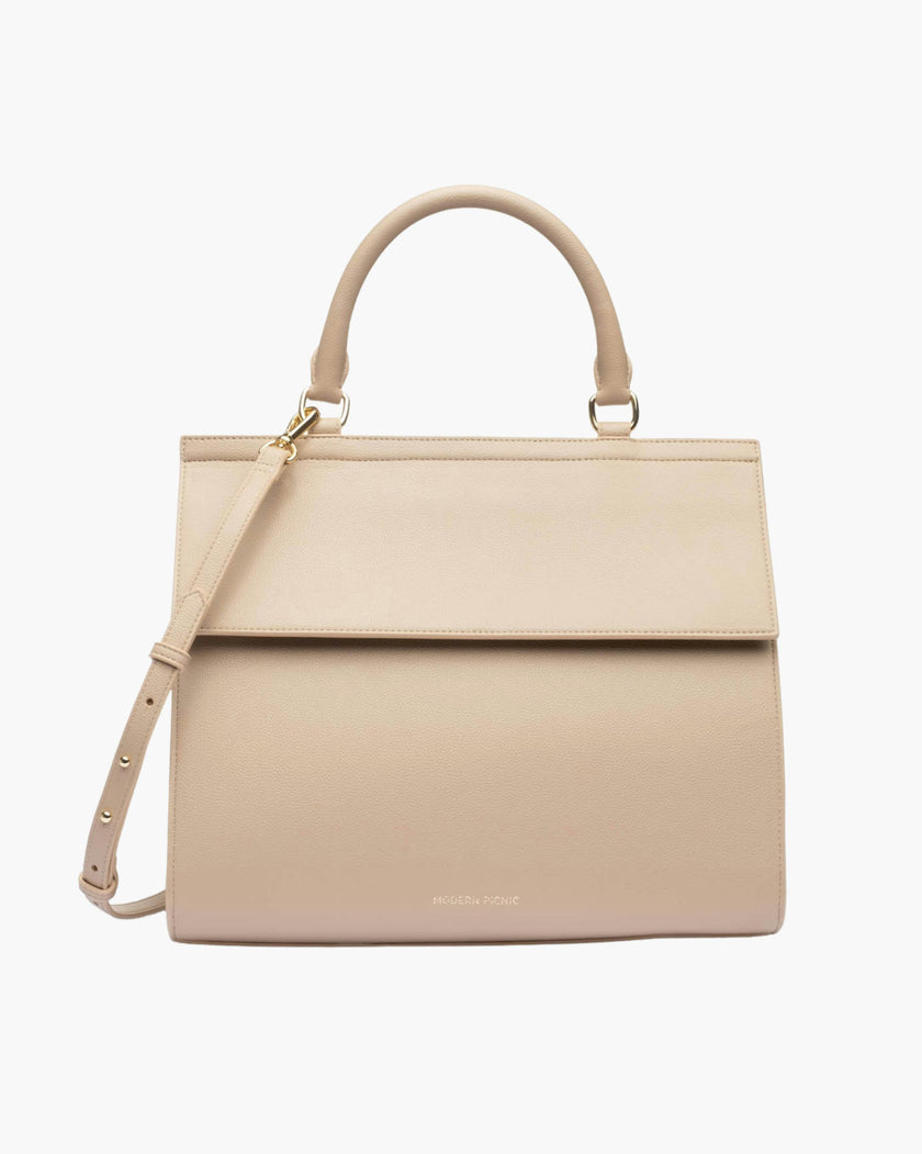 Large, Insulated, Chic Lunchbox, Cream