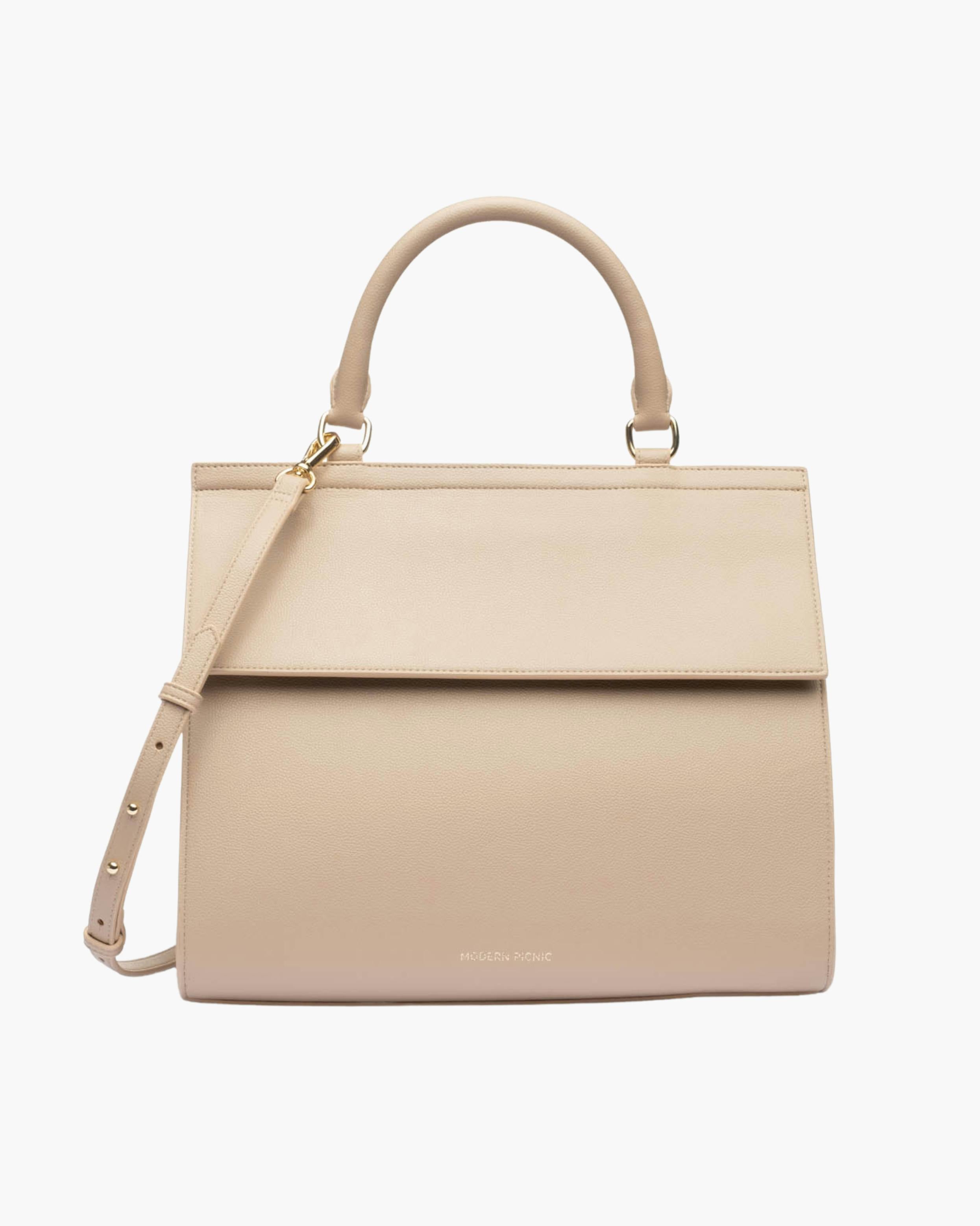 Large, Insulated, Chic Lunchbox, Cream