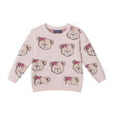 Infant (9-24M) Girls 3-Piece Sweater Set | Bears & Bows - Pink