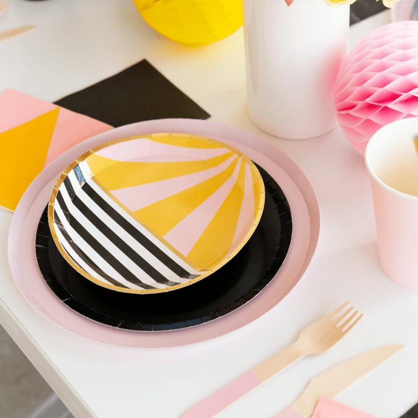 Shades Onyx Dessert Plates