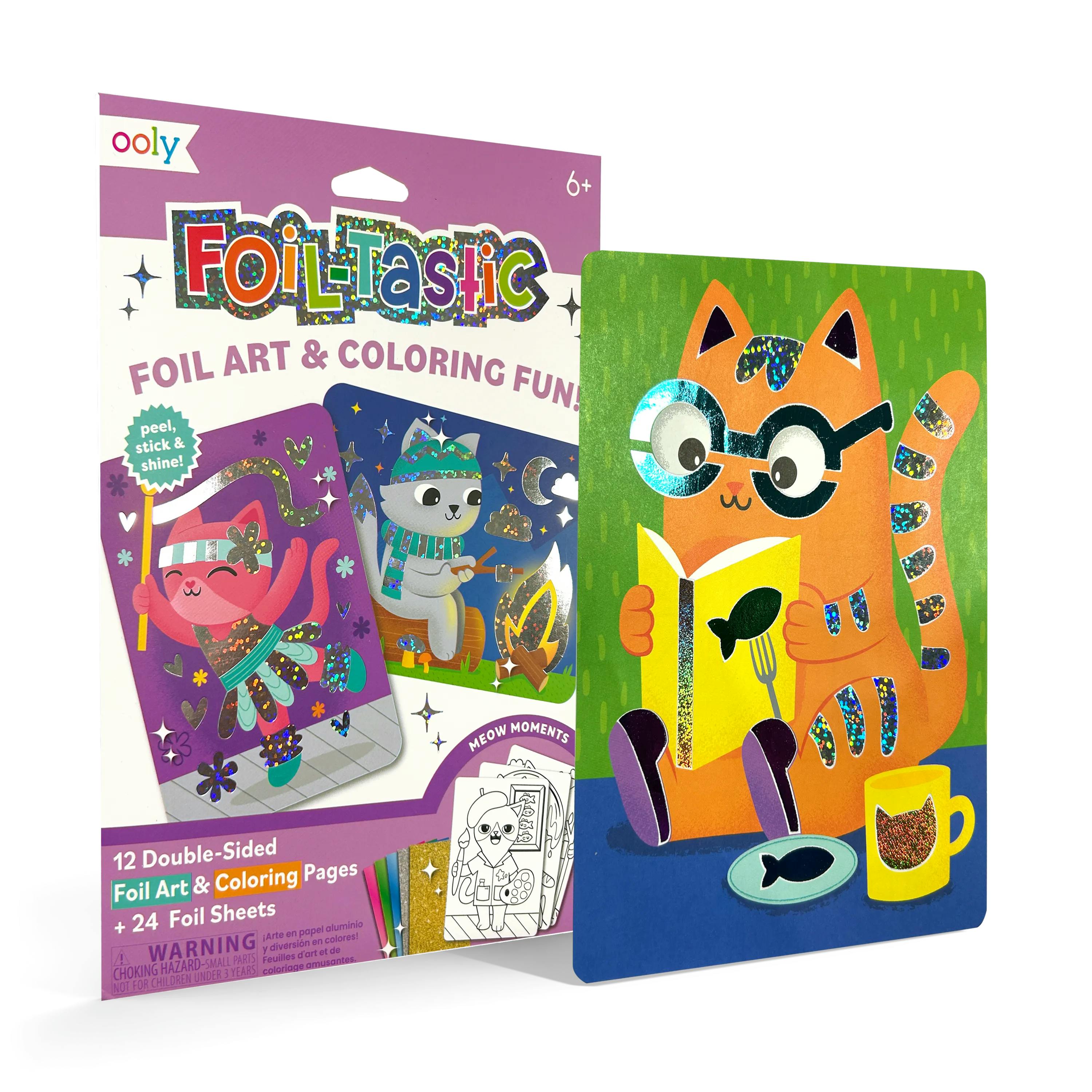Foil-tastic Foil Art & Coloring Set - Meow Moments