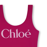 Magenta Chloé Logo Swimsuit