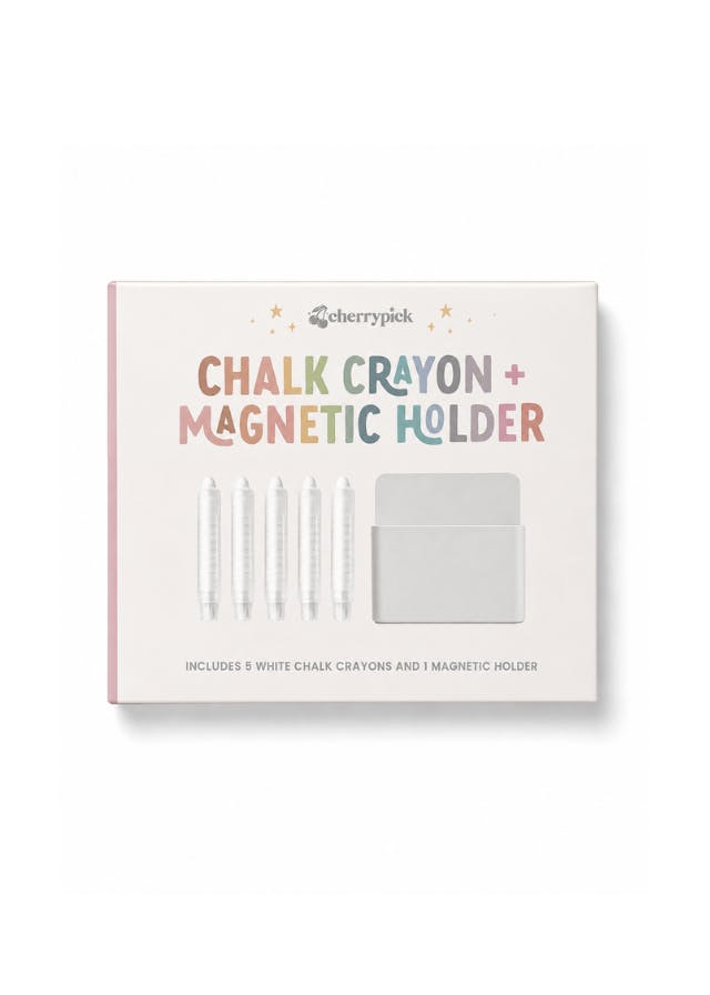 Dustless Chalk Crayons + Magnetic Holder Bundle for Magic Playwall