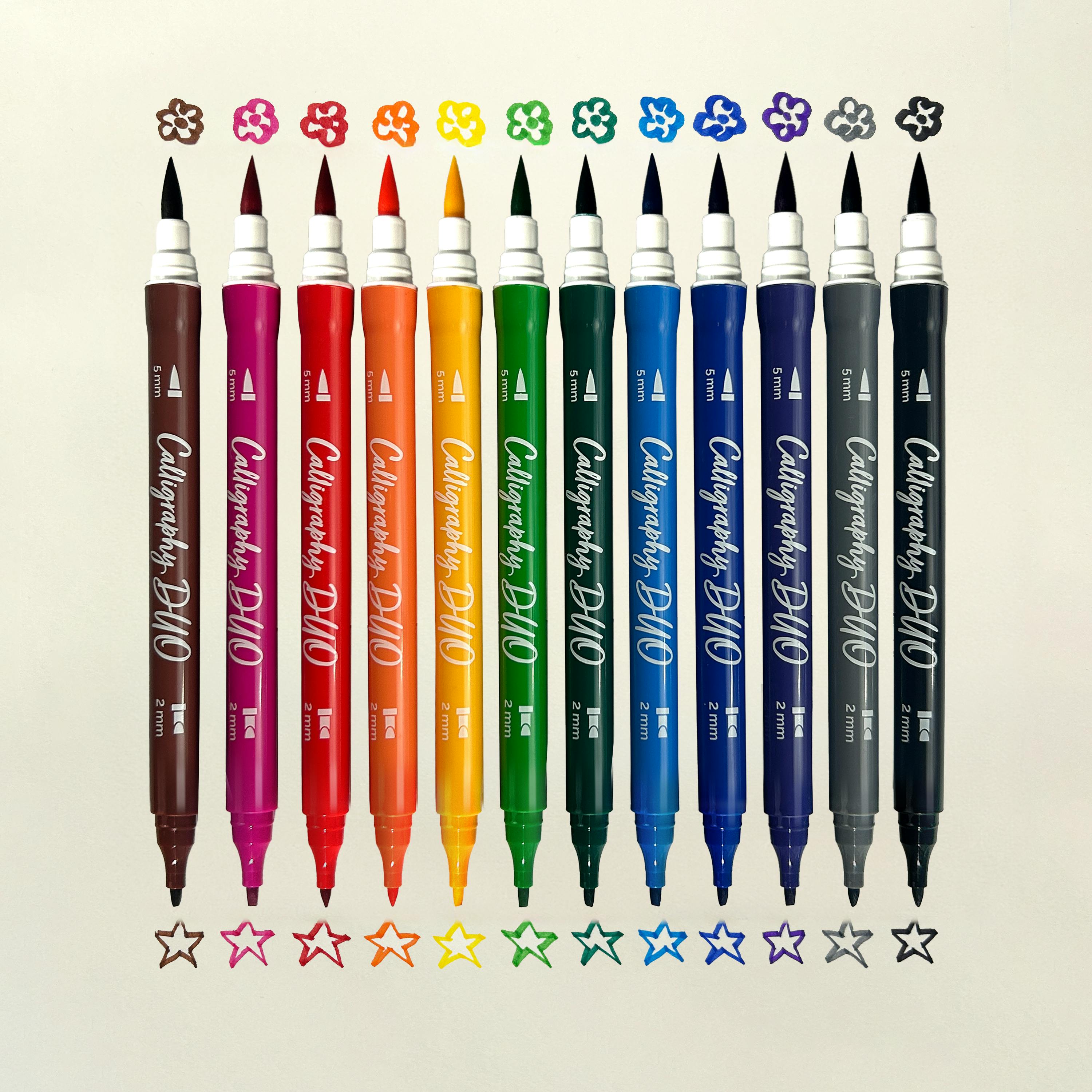 Calligraphy Duo Double-Ended Markers - Set of 12