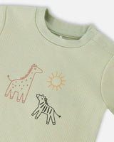 Organic Cotton Jersey Sweater And Pants Set