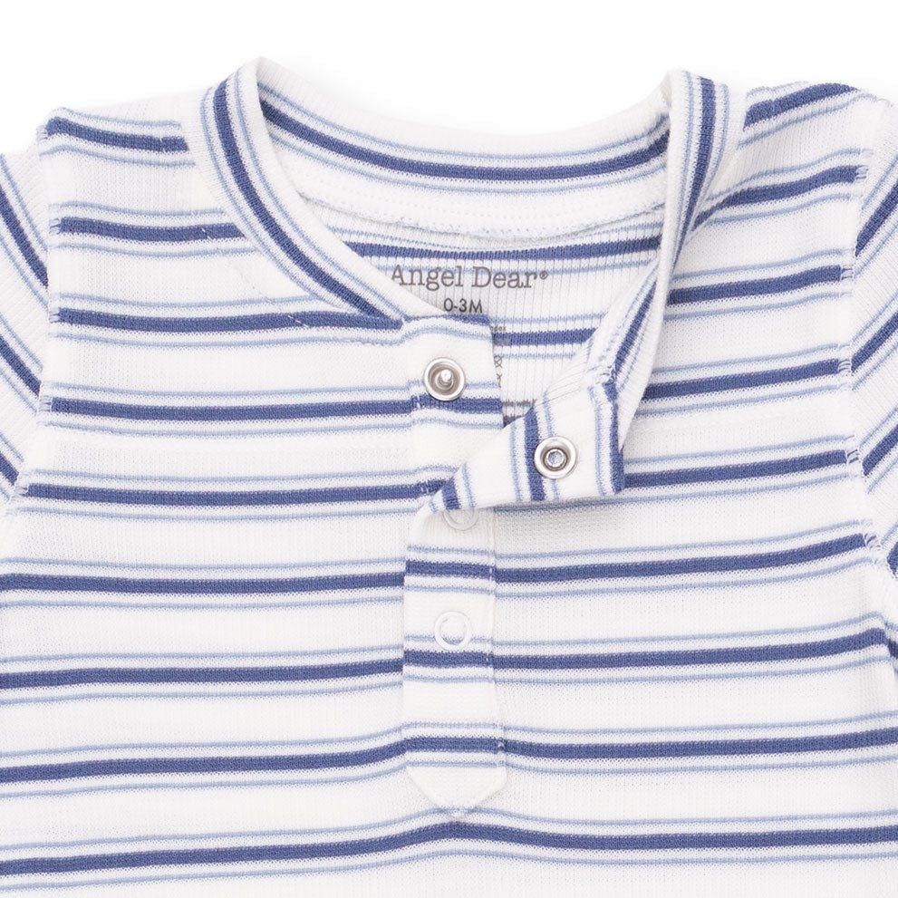 Vintage Stripe Blue - Uni Romper