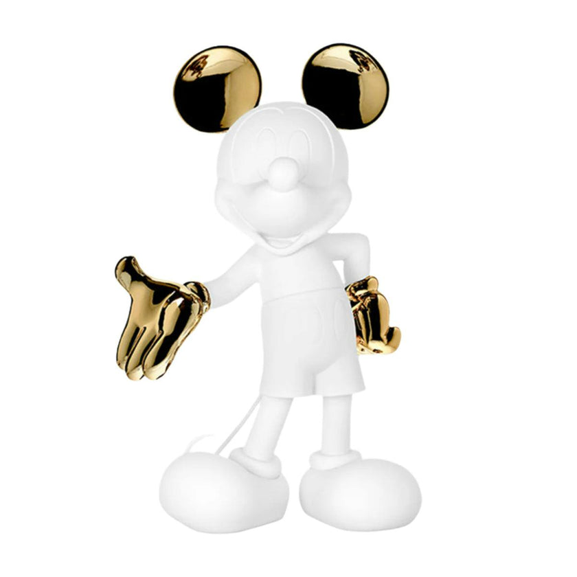Mickey WELCOME White & Gold 12in