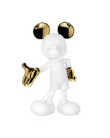 Mickey WELCOME White & Gold 12in