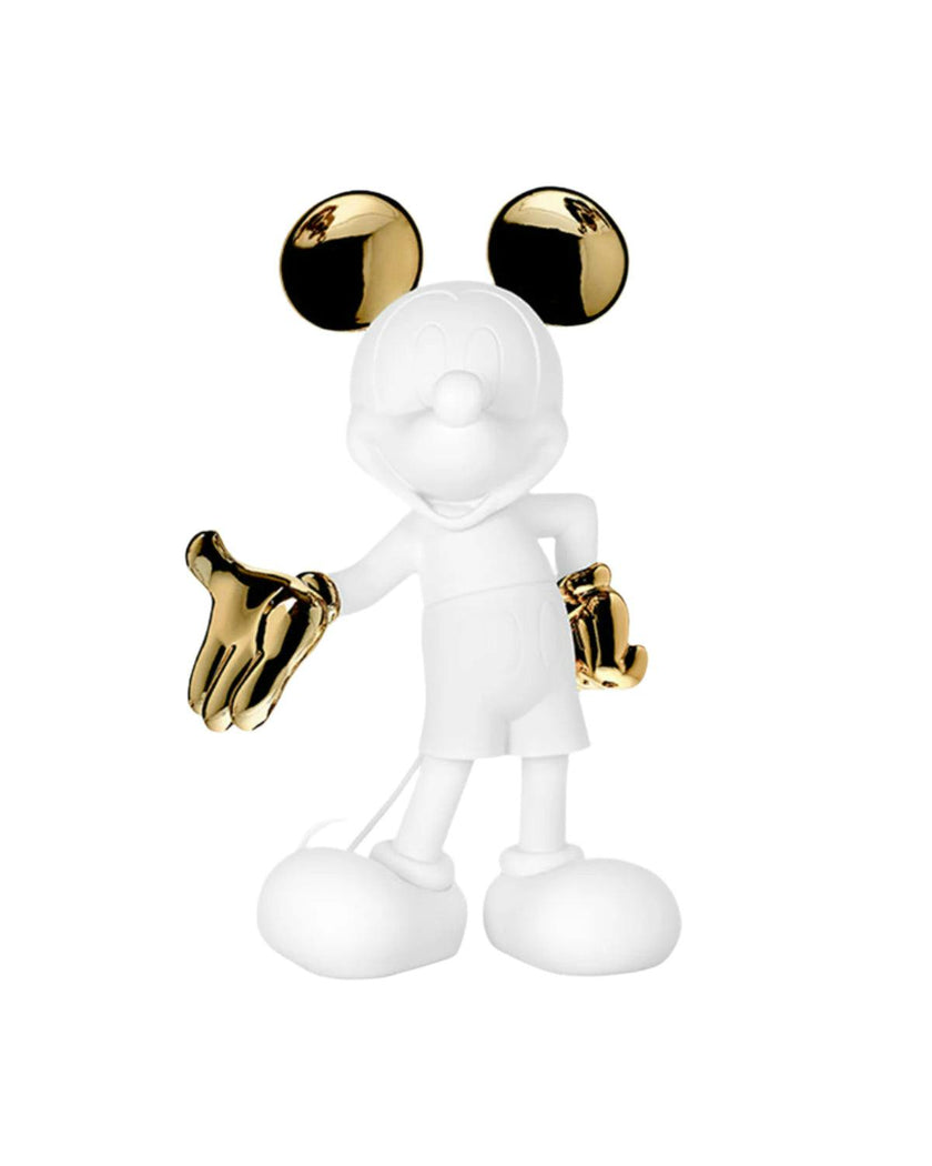 Mickey WELCOME White & Gold 12in