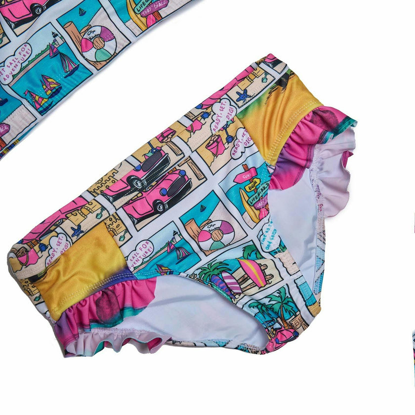 Girls 3 Piece Swim Set (Bondi Print)