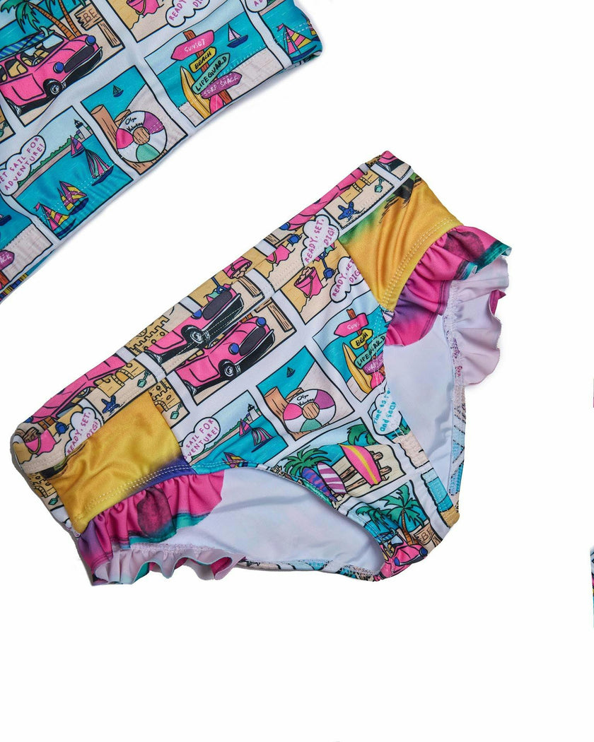 Girls 3 Piece Swim Set (Bondi Print)