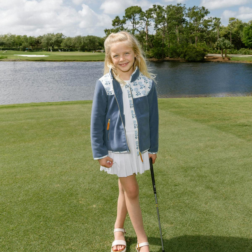 Kids Hydrangea Fleece Jacket