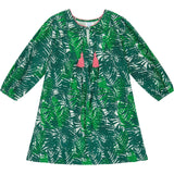 Isabelle Palm Pop-Over Dress, Florals