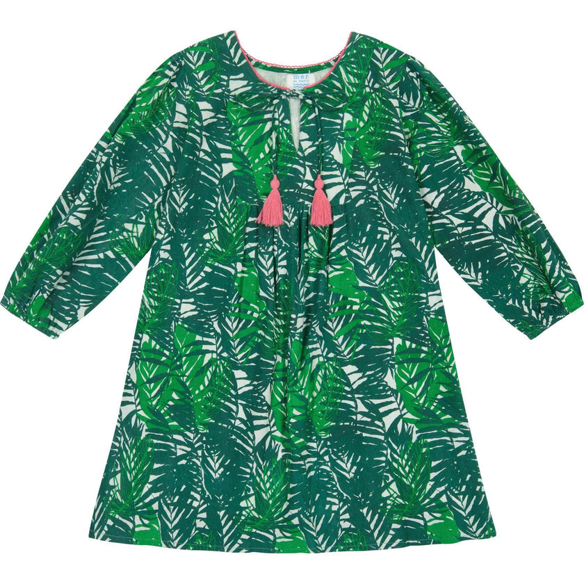 Isabelle Palm Pop-Over Dress, Florals