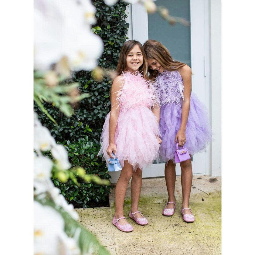 Lavender Haze Feather Dress