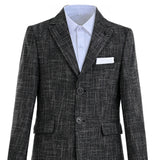 Black Alexander Checked Pattern Blazer Suit Set
