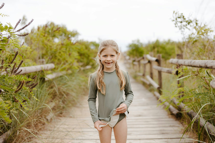 Rashguard Lucie - Sage green