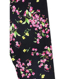Black Floral Print Leggings