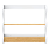 Lido Wave Book Rack in White/Honey