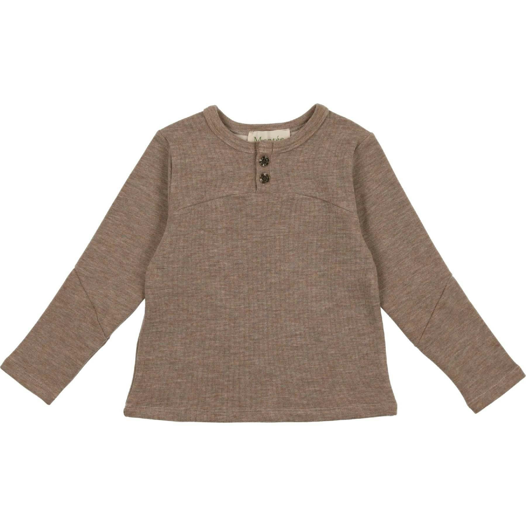 Asymmetrical Long Sleeve Henley Shirt