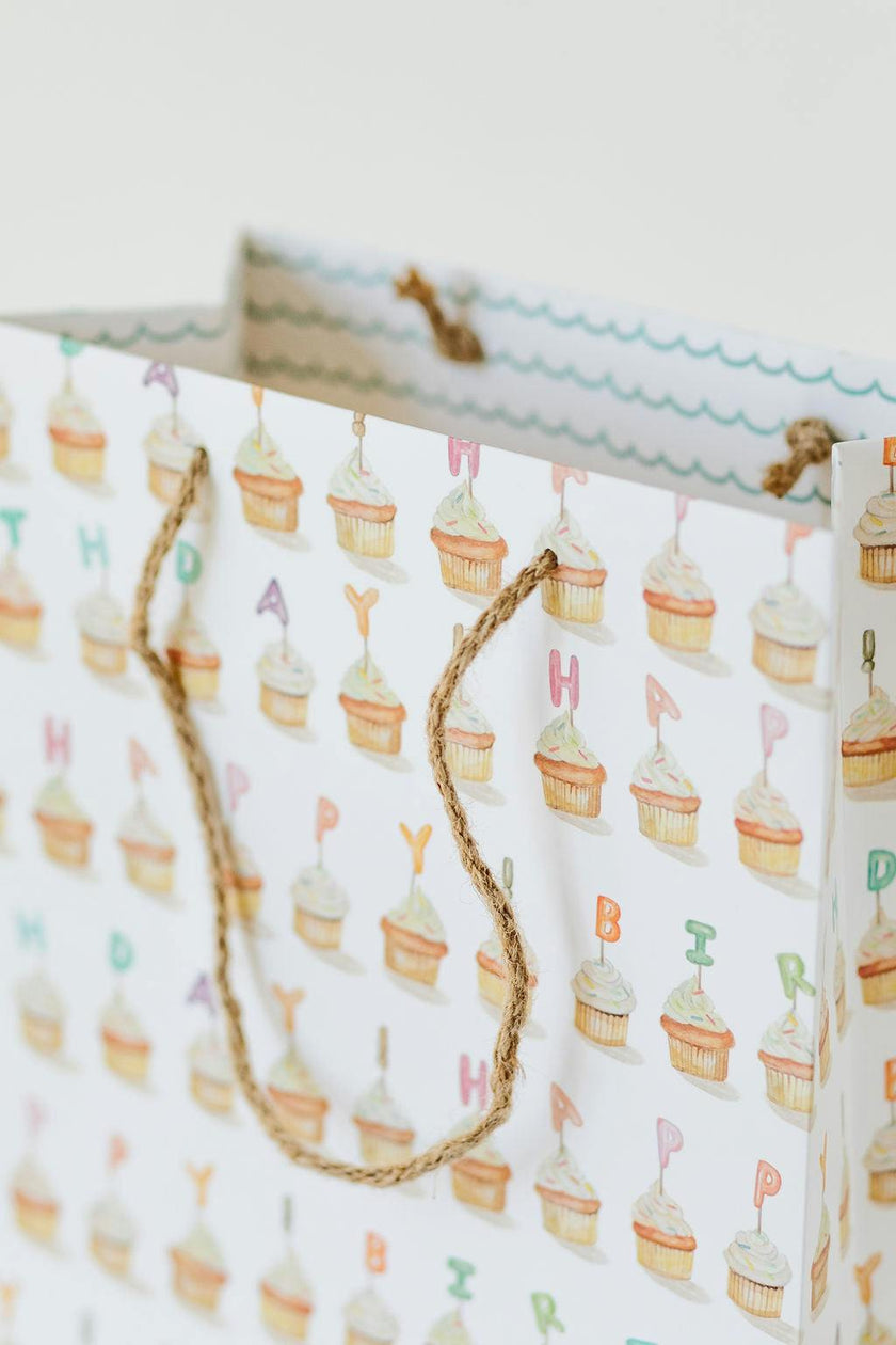 Birthday Cupcakes Gift Bag - Set of 3