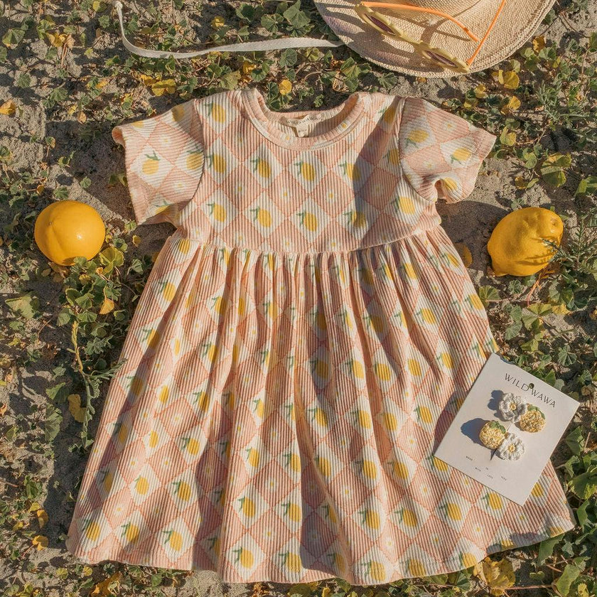 Crochet Clip Set in Lemon Twist