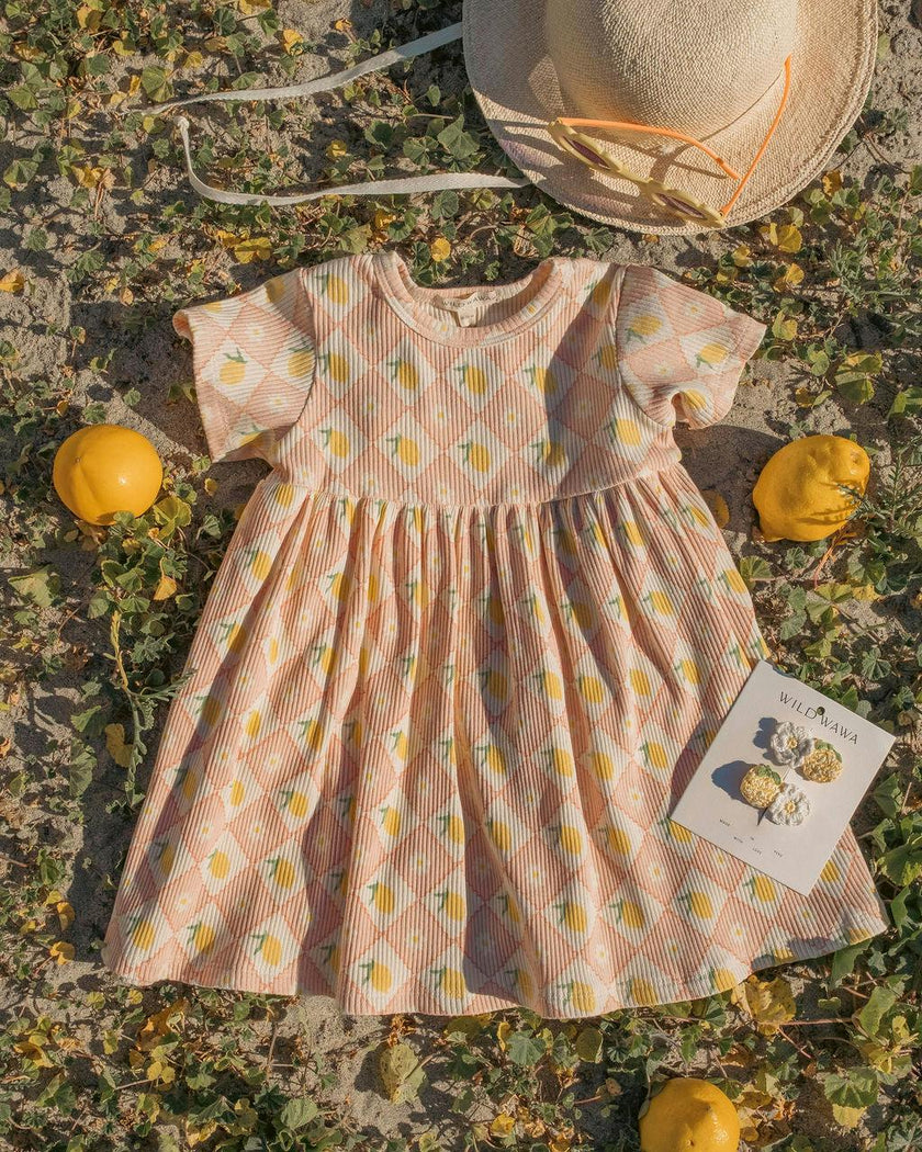 Crochet Clip Set in Lemon Twist