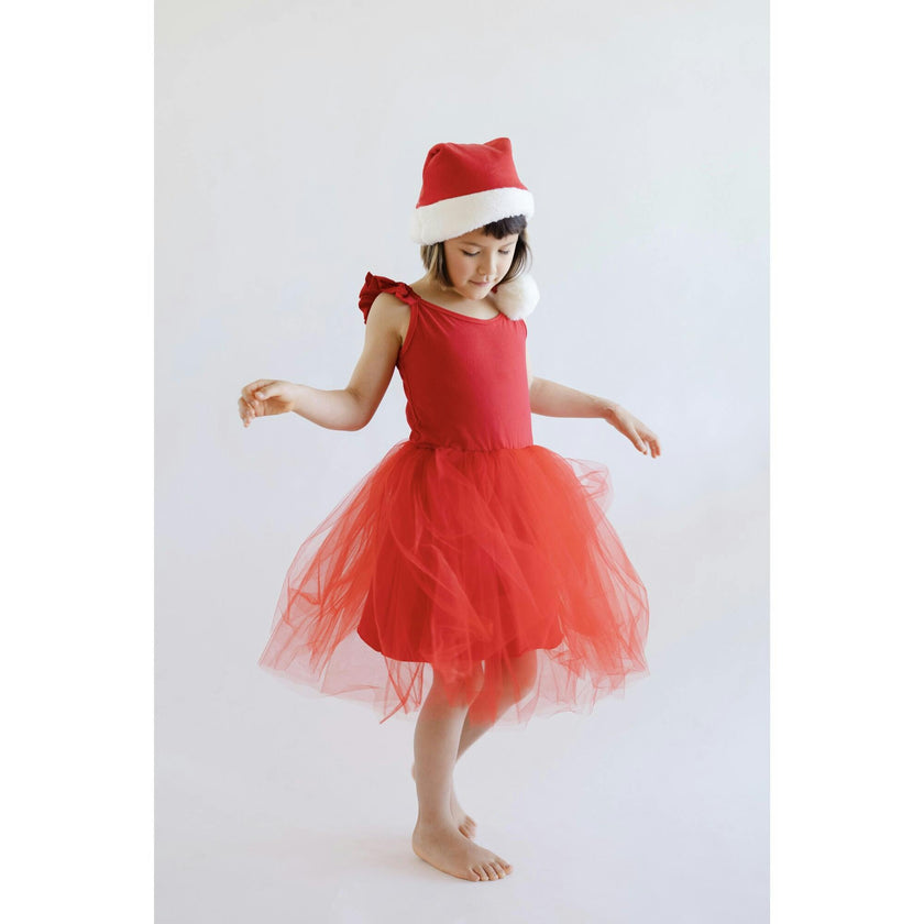 Red Elf Holiday Dress for Kids – Christmas Party Outfit -  Eco-friendly stocking stuffer