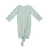 Solid Milky Green - Knotted Gown and Knotted Hat